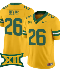 Bears Jersey #26 Baylor Bears 2026 Vapor Limited Stitched 9 Bears Jersey #26 Baylor Bears 2026 Vapor Limited Stitched by My Store NCAA Football Jerseys