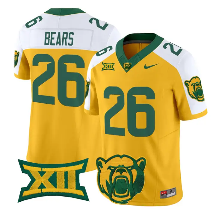 Bears Jersey #26 Baylor Bears 2026 Vapor Limited Stitched 2 Bears Jersey #26 Baylor Bears 2026 Vapor Limited Stitched by My Store NCAA Football Jerseys