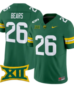 Bears Jersey #26 Baylor Bears 2026 Vapor Limited Stitched 11 Bears Jersey #26 Baylor Bears 2026 Vapor Limited Stitched by My Store NCAA Football Jerseys