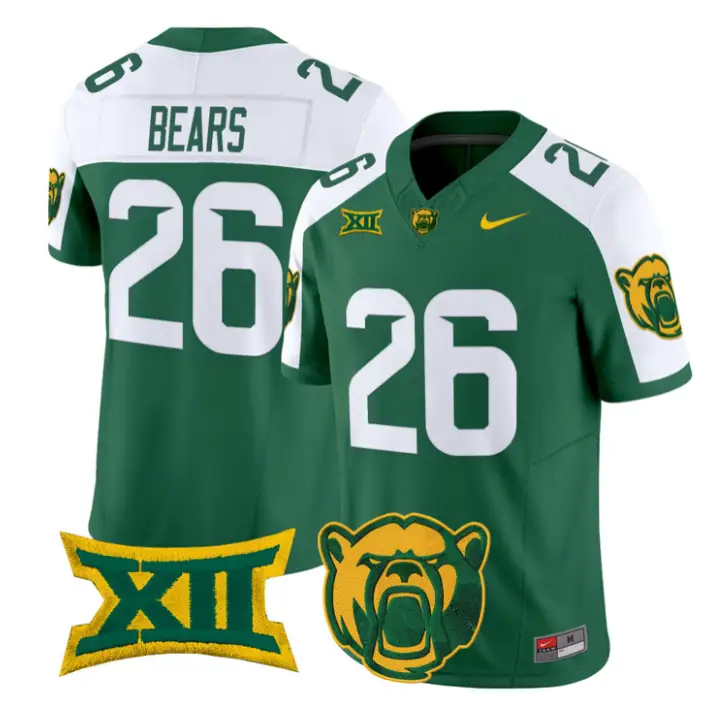 Bears Jersey #26 Baylor Bears 2026 Vapor Limited Stitched 4 Bears Jersey #26 Baylor Bears 2026 Vapor Limited Stitched by My Store NCAA Football Jerseys