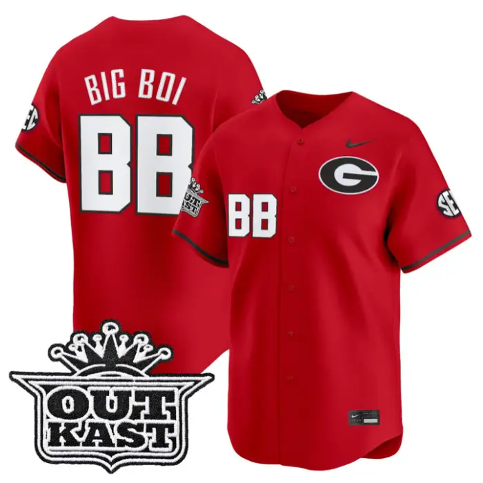 Big Boi Jersey #BB Georgia Bulldogs Baseball 2026 Outkast Stitched by My Store
