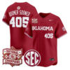 Boomer Sooner Jersey #405 Oklahoma 2026 National Champions Patch Stitched by My Store