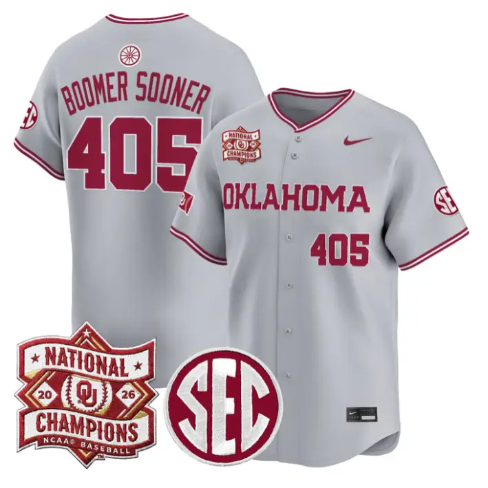 Boomer Sooner Jersey #405 Oklahoma 2026 National Champions Patch Stitched 2 Boomer Sooner Jersey #405 Oklahoma 2026 National Champions Patch Stitched by My Store