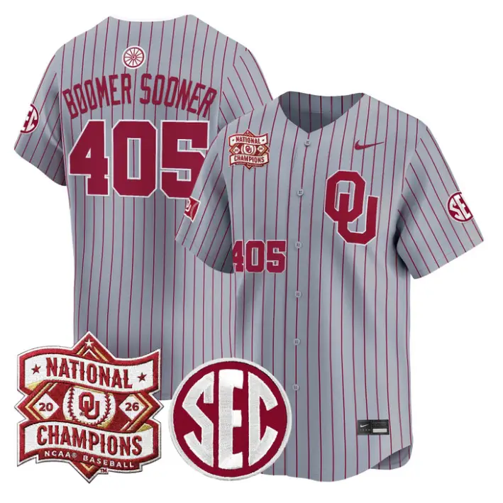Boomer Sooner Jersey #405 Oklahoma 2026 National Champions Patch Stitched 3 Boomer Sooner Jersey #405 Oklahoma 2026 National Champions Patch Stitched by My Store