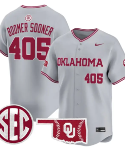 Boomer Sooner Jersey #405 Oklahoma Sooners Baseball 2026 Vapor Stitched by My Store