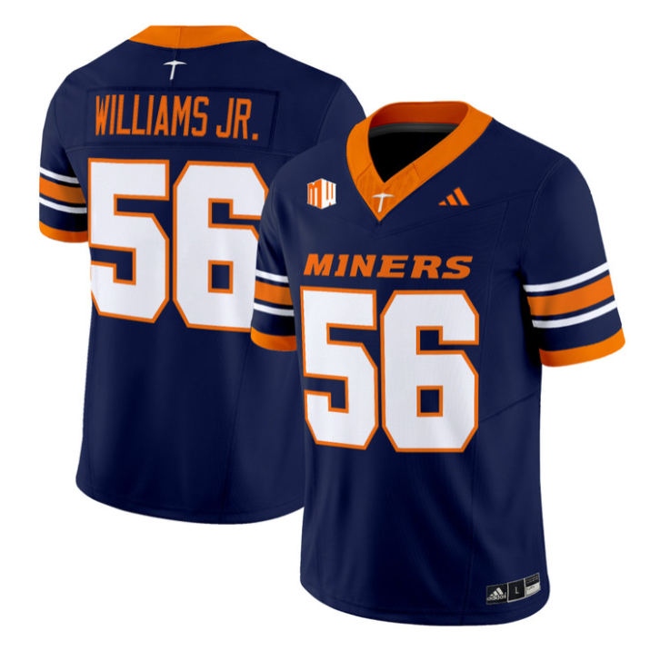 Brian Williams Jr Jersey #56 UTEP Miners 2016 Vapor Limited Stitched 1 Brian Williams Jr Jersey #56 UTEP Miners 2016 Vapor Limited Stitched by My Store NCAA Football Jerseys