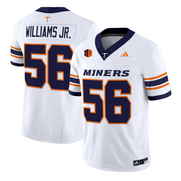 Brian Williams Jr Jersey #56 UTEP Miners 2016 Vapor Limited Stitched 2 Brian Williams Jr Jersey #56 UTEP Miners 2016 Vapor Limited Stitched by My Store NCAA Football Jerseys