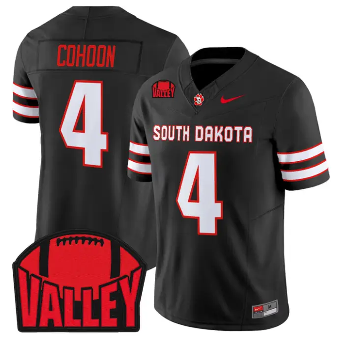 Bryce Cohoon Jersey #4 South Dakota 2026 Vapor Limited Stitched 1 Bryce Cohoon Jersey #4 South Dakota 2026 Vapor Limited Stitched by My Store NCAA Football Jerseys