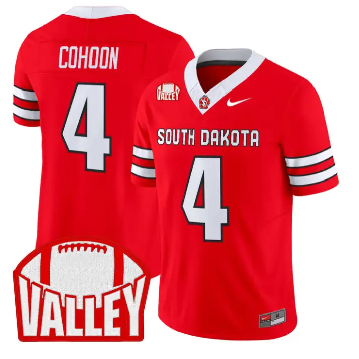 Bryce Cohoon Jersey #4 South Dakota 2026 Vapor Limited Stitched 2 Bryce Cohoon Jersey #4 South Dakota 2026 Vapor Limited Stitched by My Store NCAA Football Jerseys