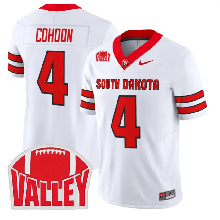 Bryce Cohoon Jersey #4 South Dakota 2026 Vapor Limited Stitched 3 Bryce Cohoon Jersey #4 South Dakota 2026 Vapor Limited Stitched by My Store NCAA Football Jerseys