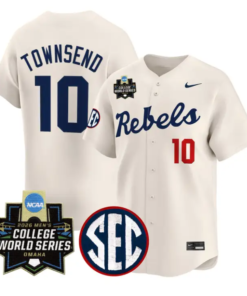 Cade Townsend Jersey #10 Ole Miss 2026 World Series Vapor Stitched Blue by My Store