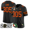 Cane Jersey #305 Miami Hurricanes 2026 CFP Final Patch Stitched - Malcom Terry Cane Jersey #305 Miami Hurricanes 2026 CFP Final Patch Stitched