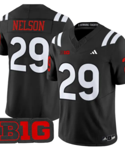 Carter Nelson Jersey #29 Nebraska Cornhuskers 2026 Vapor Limited Stitched by My Store NCAA Football Jerseys