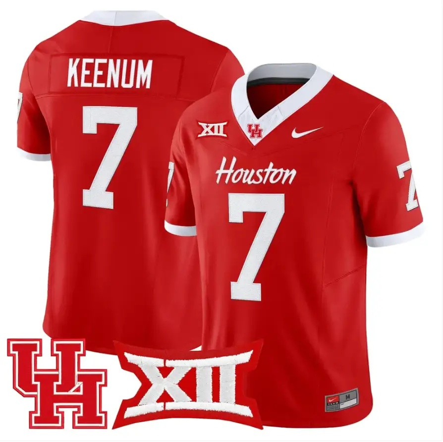 Case Keenum Jersey #7 Houston Cougars 2026 Vapor Limited Stitched by My Store NCAA Football Jerseys