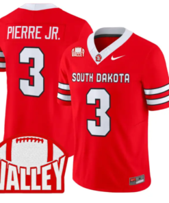 Charles Pierre Jr Jersey #3 South Dakota 2026 Vapor Limited Stitched by My Store NCAA Football Jerseys