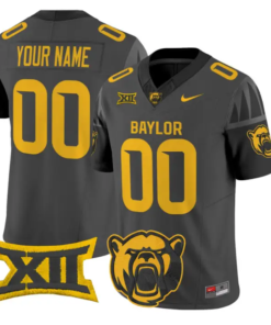 Custom Baylor Bears Jersey Name, Number 2026 Vapor Limited Stitched by My Store NCAA Football Jerseys