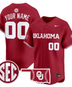 Custom Oklahoma Sooners Jersey Baseball 2026 Vapor Limited Stitched by My Store