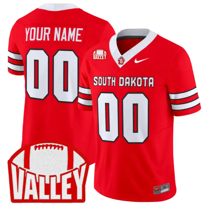 Custom South Dakota Jersey Name, Number 2026 Vapor Limited Stitched by My Store NCAA Football Jerseys