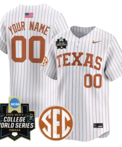 Custom Texas Longhorns Jersey Name, Number 2026 World Series Stitched by My Store