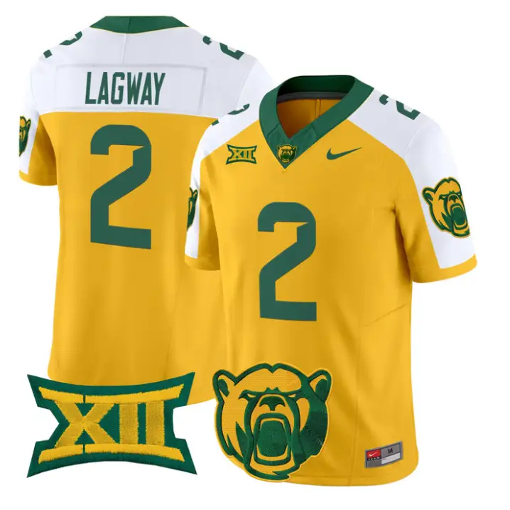 DJ Lagway Jersey #2 Baylor Bears 2026 Vapor Limited Stitched by My Store NCAA Football Jerseys