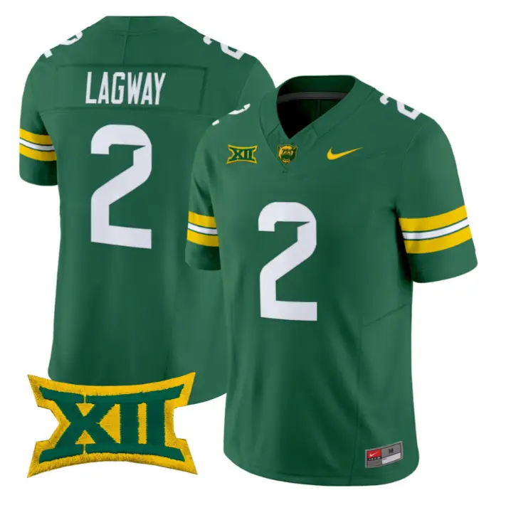 DJ Lagway Jersey #2 Baylor Bears 2026 Vapor Limited Stitched by My Store NCAA Football Jerseys