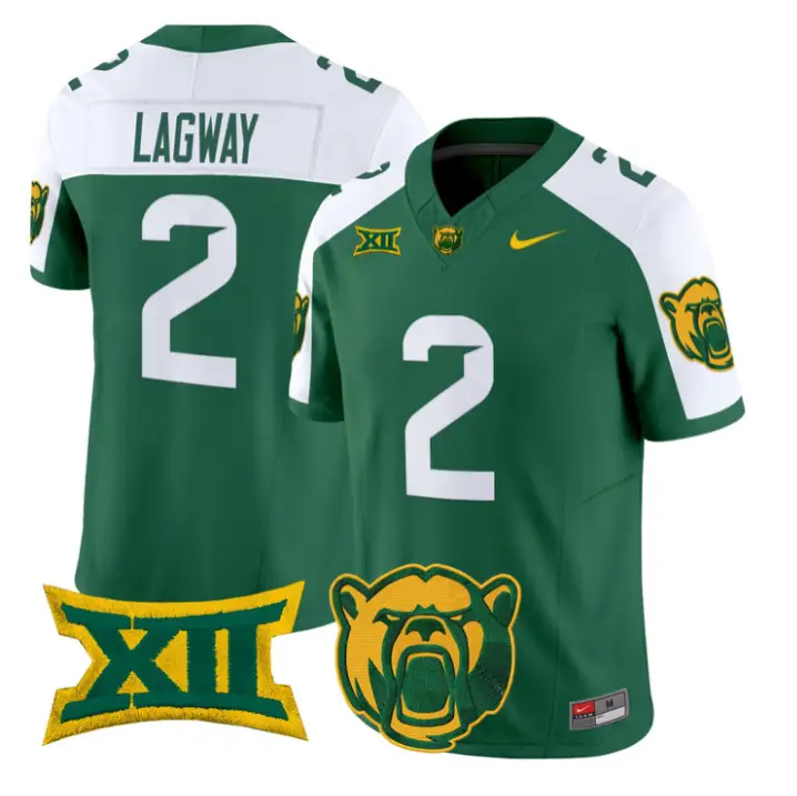 DJ Lagway Jersey #2 Baylor Bears 2026 Vapor Limited Stitched by My Store NCAA Football Jerseys