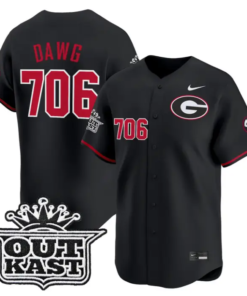 Dawg Jersey #706 Georgia Bulldogs Baseball 2026 Outkast Stitched by My Store
