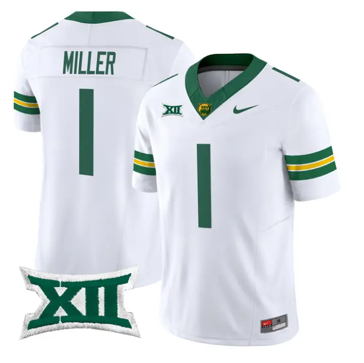 Dre'lon Miller Jersey #1 Baylor Bears 2026 Vapor Limited Stitched by My Store NCAA Football Jerseys