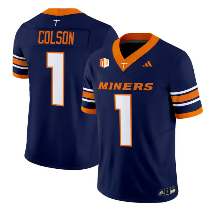 EJ Colson Jersey #1 UTEP Miners 2016 Vapor Limited Stitched by My Store NCAA Football Jerseys