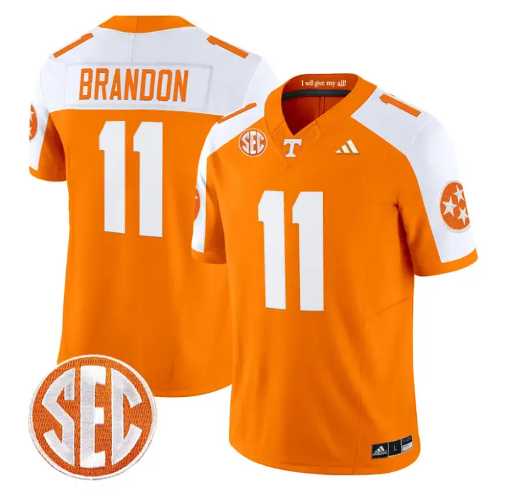 Faizon Brandon Jersey #11 Tennessee Vols 2026 Vapor Limited Stitched 4 Faizon Brandon Jersey #11 Tennessee Vols 2026 Vapor Limited Stitched by My Store NCAA Football Jerseys