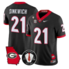 Frank Sinkwich Jersey #21 Georgia Bulldogs 2026 Vince Dooley Stitched by My Store NCAA Football Jerseys