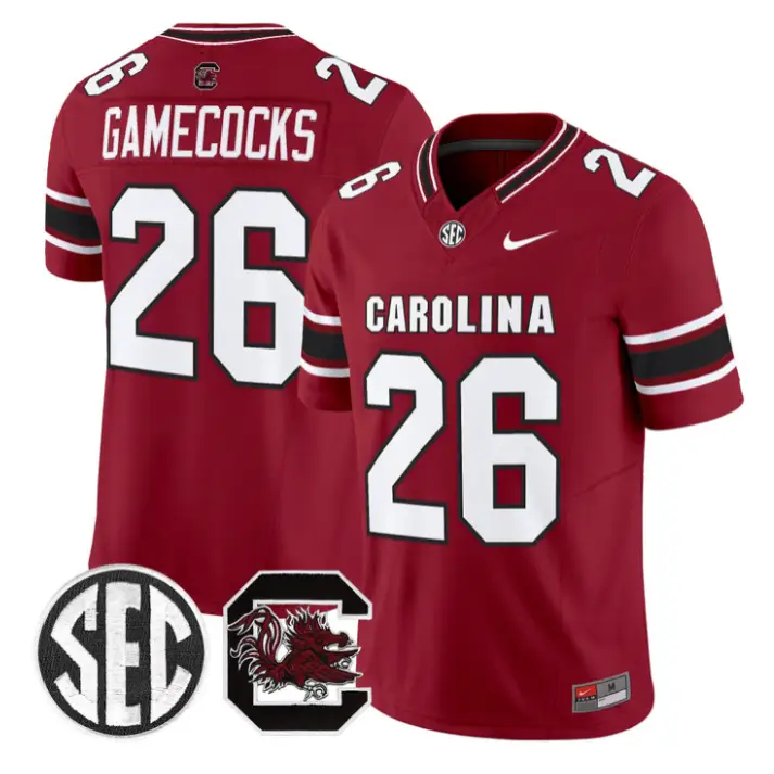 Gamecocks Jersey #26 South Carolina Gamecocks 2026 Stitched 4 Gamecocks Jersey #26 South Carolina Gamecocks 2026 Stitched by My Store NCAA Football Jerseys