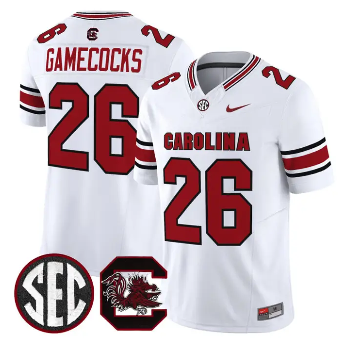 Gamecocks Jersey #26 South Carolina Gamecocks 2026 Stitched 5 Gamecocks Jersey #26 South Carolina Gamecocks 2026 Stitched by My Store NCAA Football Jerseys