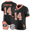 Gunner Stockton Jersey #14 Georgia Bulldogs 2026 The Big Peach Stitched by My Store NCAA Football Jerseys