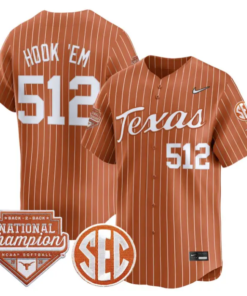 Hook 'Em Jersey #512 Texas 2026 Back-To-Back World SeriesChampions by My Store