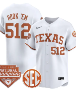 Hook 'Em Jersey #512 Texas 2026 Back-To-Back World SeriesChampions 10 Hook 'Em Jersey #512 Texas 2026 Back-To-Back World SeriesChampions by My Store