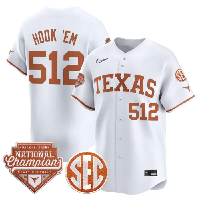 Hook 'Em Jersey #512 Texas 2026 Back-To-Back World SeriesChampions 5 Hook 'Em Jersey #512 Texas 2026 Back-To-Back World SeriesChampions by My Store