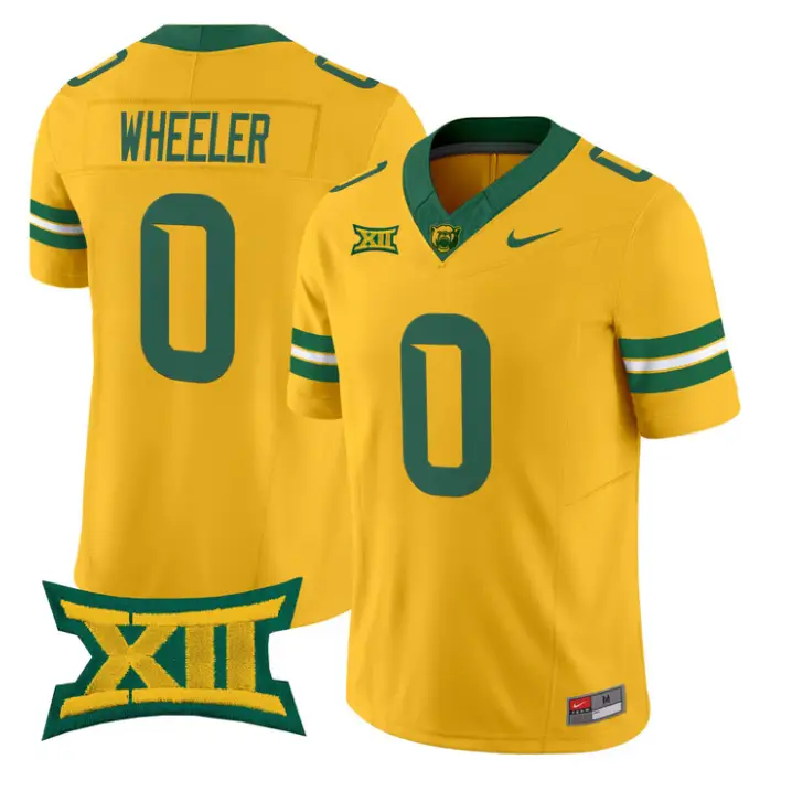 Hosea Wheeler Jersey #0 Baylor Bears 2026 Vapor Limited Stitched by My Store NCAA Football Jerseys