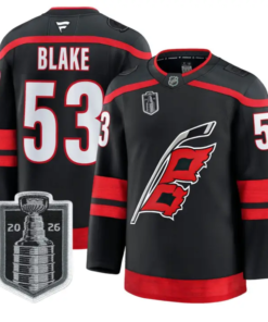 Jackson Blake Jersey #53 Carolina Hurricanes 2026 Stanley Cup Stitched by Hockey David