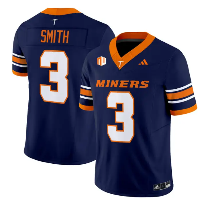 Jaden Smith Jersey #3 UTEP Miners 2016 Vapor Limited Stitched by My Store NCAA Football Jerseys