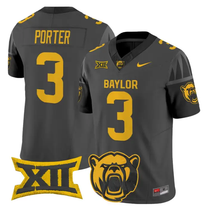 Jadon Porter Jersey #3 Baylor Bears 2026 Vapor Limited Stitched 1 Jadon Porter Jersey #3 Baylor Bears 2026 Vapor Limited Stitched by My Store NCAA Football Jerseys