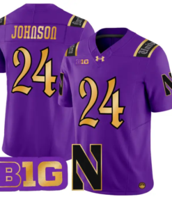 Jamaal Johnson Jersey #24 Northwestern Wildcats 2026 Vapor Limited Stitched by My Store NCAA Football Jerseys