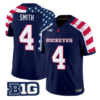 Jeremiah Smith Jersey #4 Ohio State America 250 Edition Vapor Limited Stitched by My Store NCAA Football Jerseys