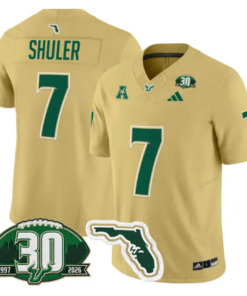 Jhalyn Shuler Jersey #7 South Florida Bulls 30th Patch Limited Stitched 8 Jhalyn Shuler Jersey #7 South Florida Bulls 30th Patch Limited Stitched by My Store NCAA Football Jerseys