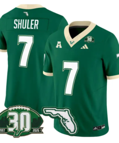 Jhalyn Shuler Jersey #7 South Florida Bulls 30th Patch Limited Stitched 9 Jhalyn Shuler Jersey #7 South Florida Bulls 30th Patch Limited Stitched by My Store NCAA Football Jerseys