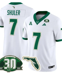 Jhalyn Shuler Jersey #7 South Florida Bulls 30th Patch Limited Stitched 10 Jhalyn Shuler Jersey #7 South Florida Bulls 30th Patch Limited Stitched by My Store NCAA Football Jerseys