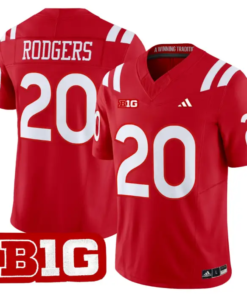 Johnny Rodgers Jersey #20 Nebraska Cornhuskers 2026 Vapor Stitched by My Store NCAA Football Jerseys