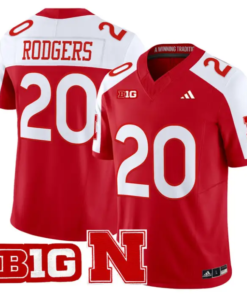 Johnny Rodgers Jersey #20 Nebraska Cornhuskers 2026 Vapor Stitched by My Store NCAA Football Jerseys