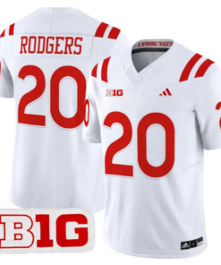 Johnny Rodgers Jersey #20 Nebraska Cornhuskers 2026 Vapor Stitched by My Store NCAA Football Jerseys