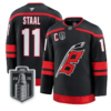 Jordan Staal Jersey #11 Carolina Hurricanes 2026 Stanley Cup Patch Stitched by Hockey David
